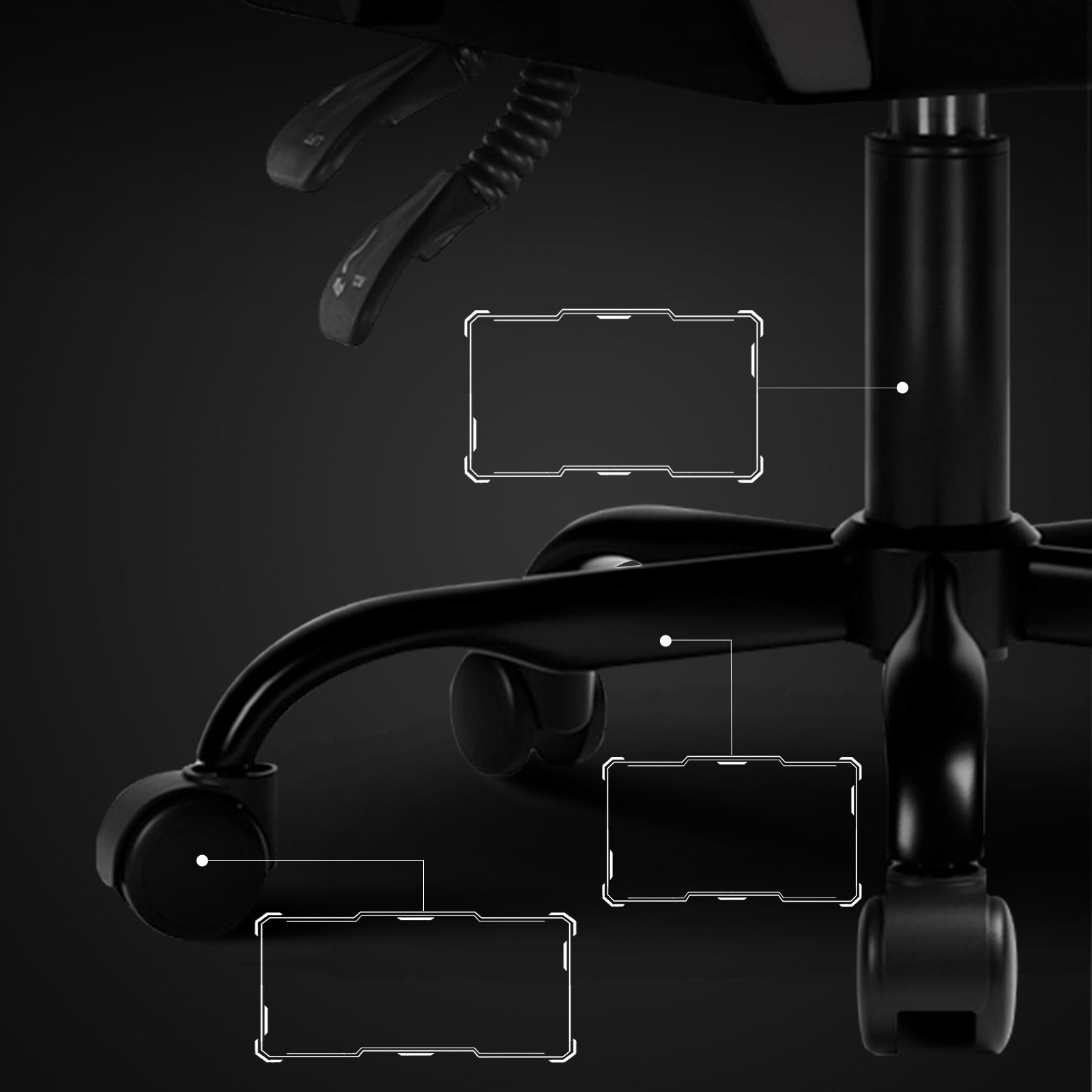 GTPLAYER Fotel Gamingowy, Ergonomiczny Fotel Biurowy, Szary Packaging status original