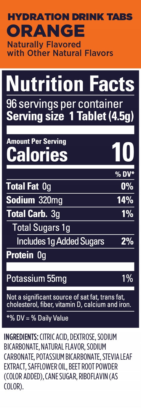 GU Hydration Drink Tabs, Orange Manufacturer code 123140