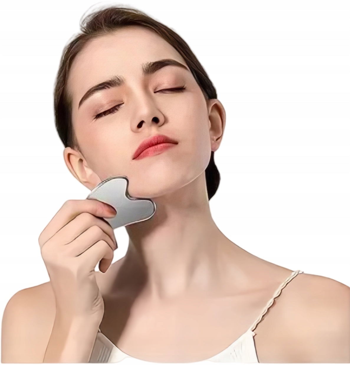 GUA SHA FACE MASSAGER MASSAGE PLATE METAL SURGICAL STEEL Quality Packaging status original