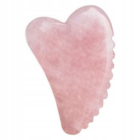 GUA SHA Heart Shaped Rose Quartz