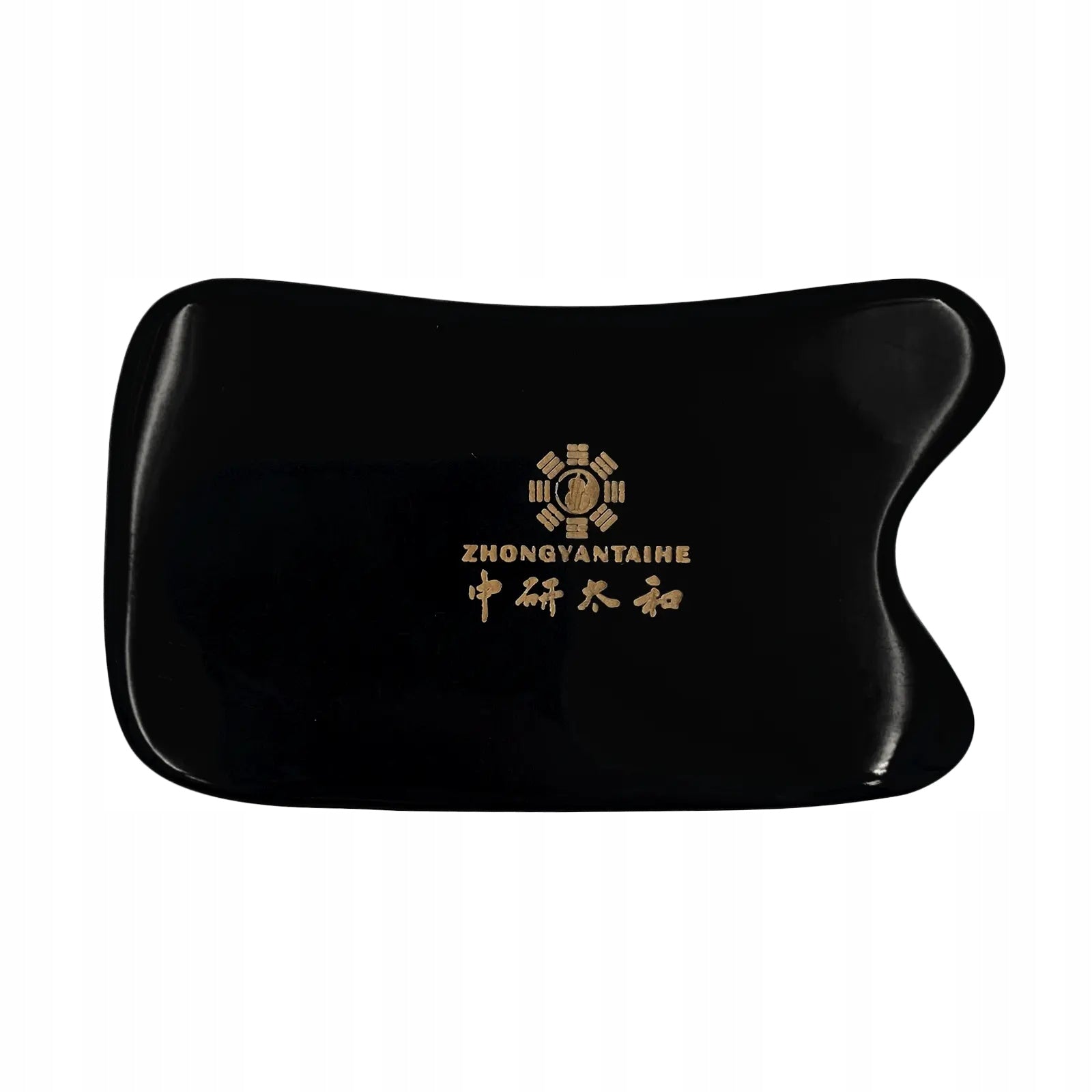 GUA-SHA PLATE FOR MASSAGE - BUFFALO HORN - MASSAGER FROM THE CORNER FOR SCRAPPING 9x5 cm