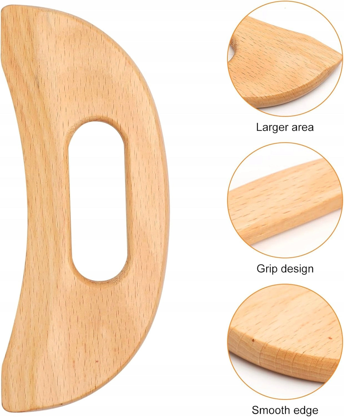 GUA SHA WOOD MASSAGER FACE AND BODY MASSAGE SET Manufacturer code 0634479337864