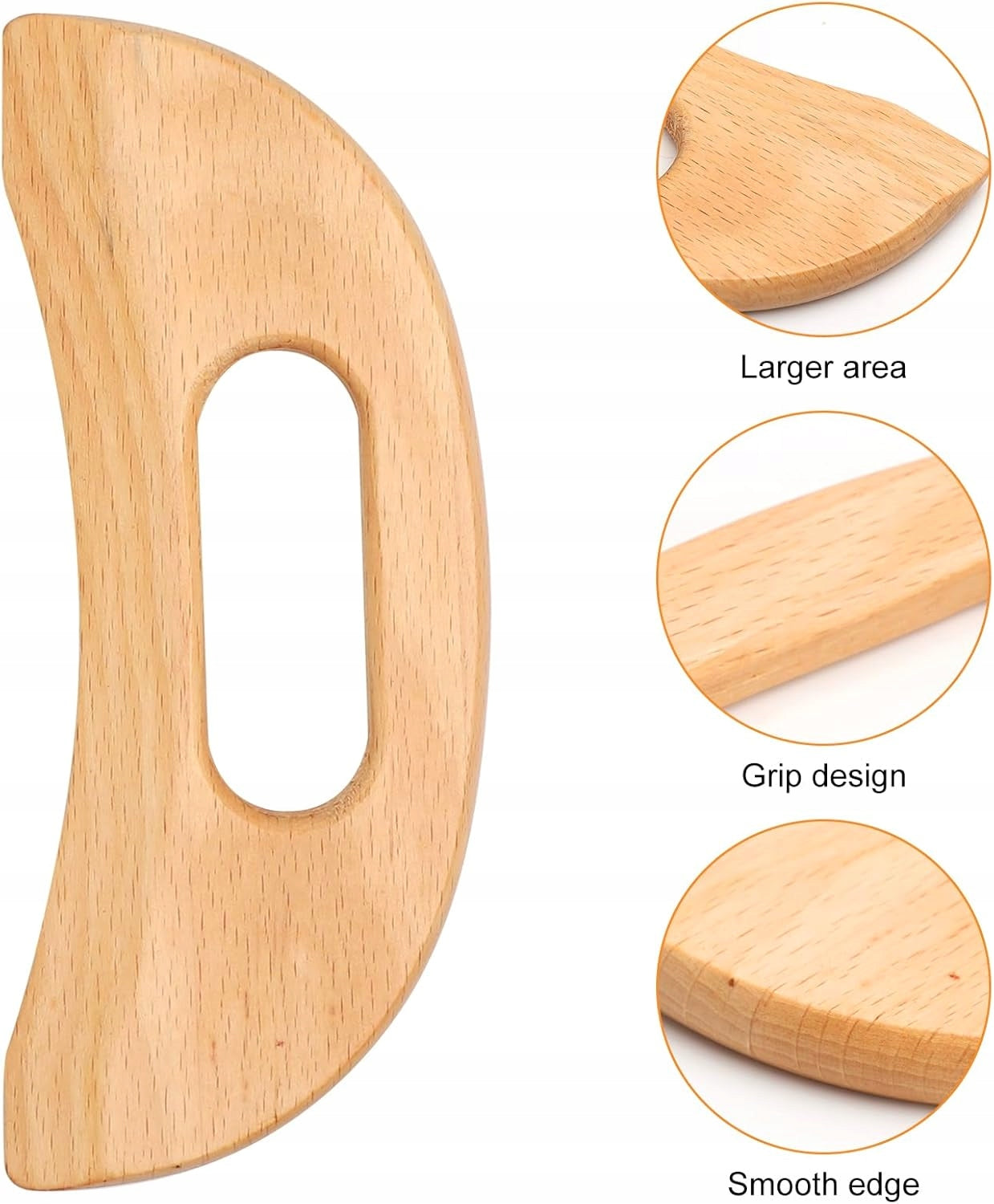 GUA SHA WOOD MASSAGER FACE AND BODY MASSAGE SET Manufacturer code 0634479337864