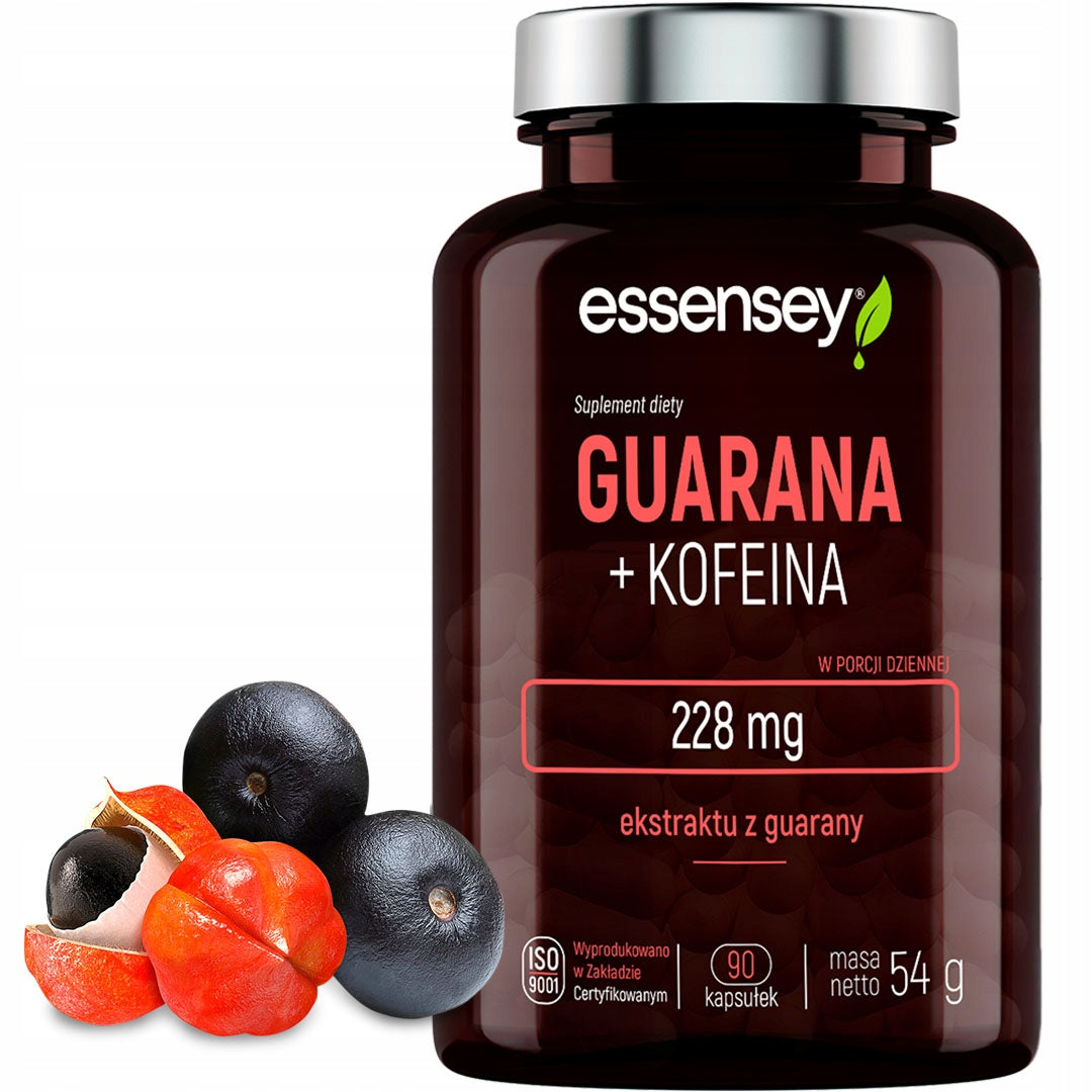 GUARANA 228MG + CAFFEINE 200MG STRONG EXTRACT 90 DAYS CERTIFIED PLANT