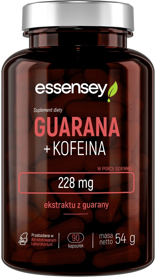 GUARANA 228MG + CAFFEINE 200MG STRONG EXTRACT 90 DAYS CERTIFIED PLANT