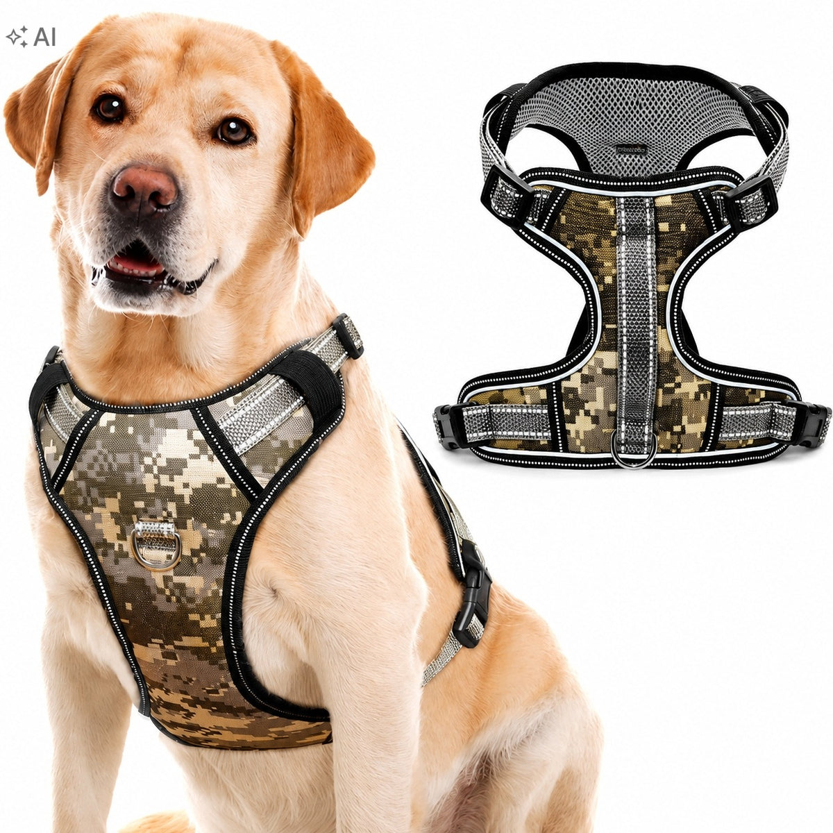 GUARD Beagle Cocker Shiba Dog Harness Strong Durable Easy Walk M