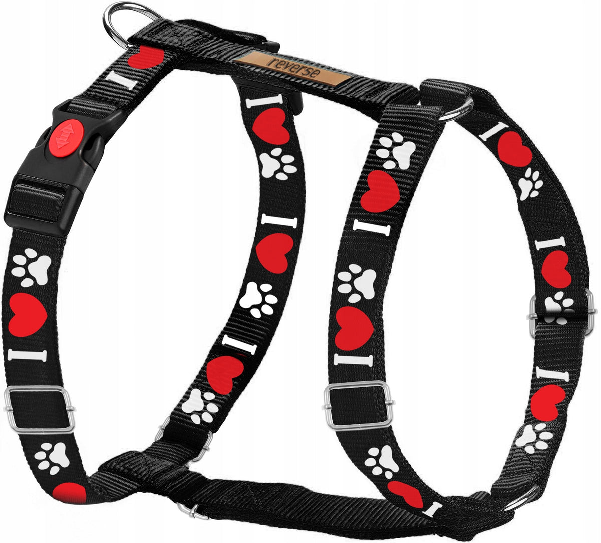 GUARD DOG HARNESS, ADJUSTABLE, STRONG, PRESSURE-FREE, COMFORTABLE, NICE size. XL Brand Reverse
