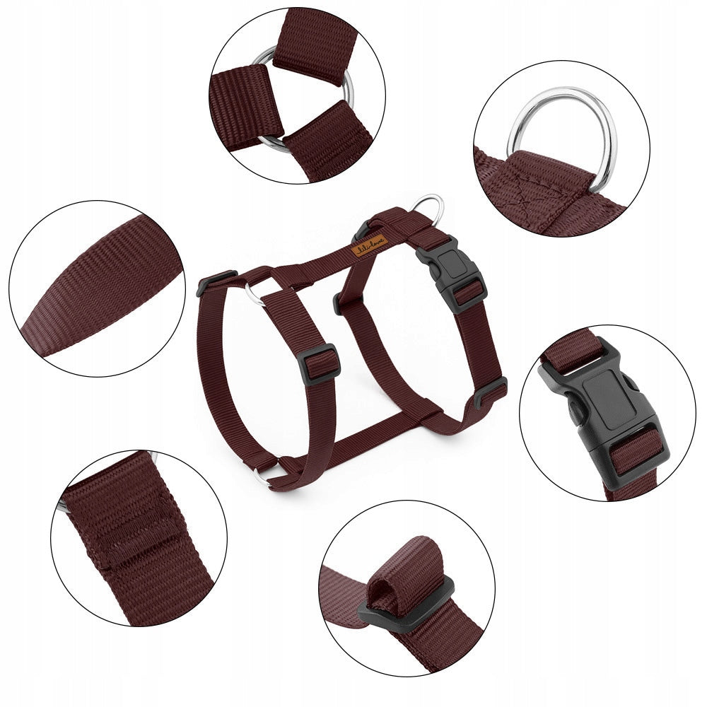 GUARD HARNESS FOR DOG ADJUSTABLE PRESSURE-FREE COMFORTABLE STRONG WEBBING ros. M Brand Lililove