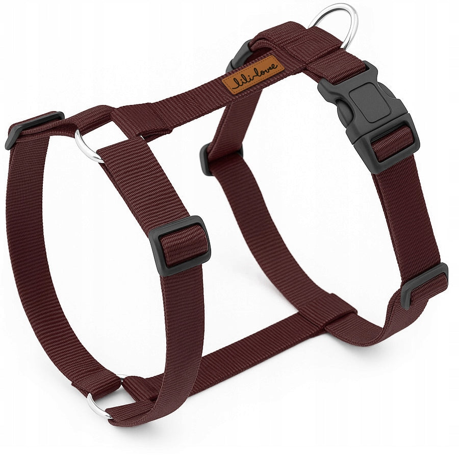 GUARD HARNESS FOR DOG ADJUSTABLE PRESSURE-FREE COMFORTABLE STRONG WEBBING ros. M Manufacturer code GUARD.BROWN.M