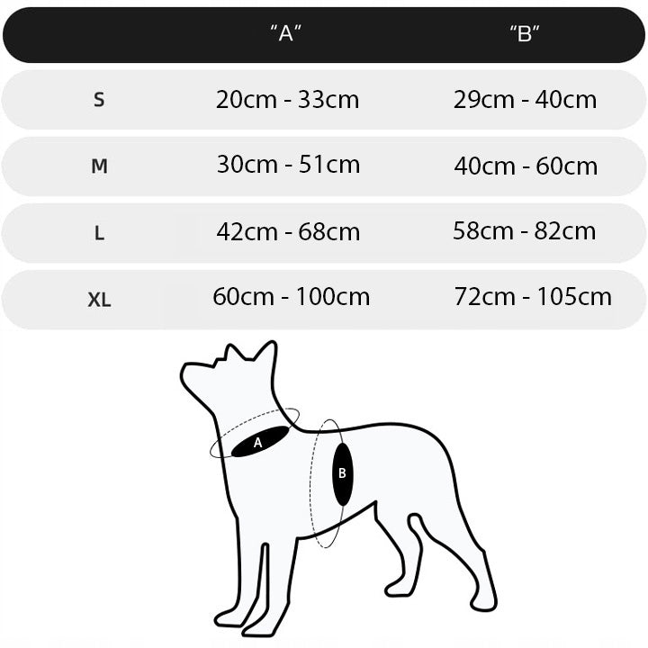 GUARD HARNESS FOR DOG ADJUSTABLE PRESSURE-FREE COMFORTABLE STRONG WEBBING ros. M Size M