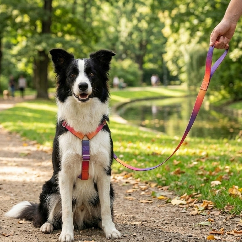 GUARD HARNESS FOR DOG ADJUSTABLE STRONG PRESSURE-FREE COMFORTABLE DECENT ros. M Color multicolor