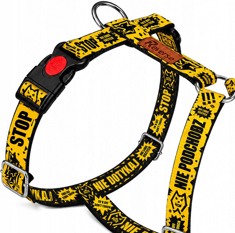 GUARD HARNESS FOR DOG ADJUSTABLE STRONG PRESSURE-FREE STOP DO NOT TOUCH ros. M Manufacturer code Guard.M-niedotykaj