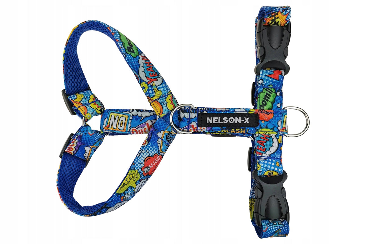 GUARD HARNESS FOR DOG NELSON-X FLORAL PATTERNED ROS. M POLISH MANUFACTURER Brand Nelson-X