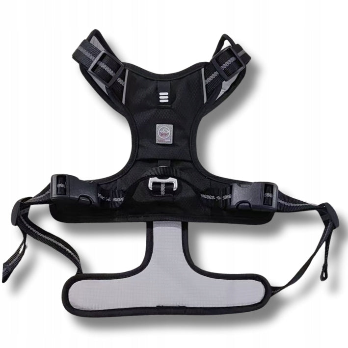 GUARD HARNESS for dog ADVENTURE strong adjustable comfortable PREMIUM BLACK S Kind training / easy walk