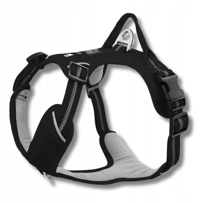 GUARD HARNESS for dog ADVENTURE strong adjustable comfortable PREMIUM BLACK S Packaging status original