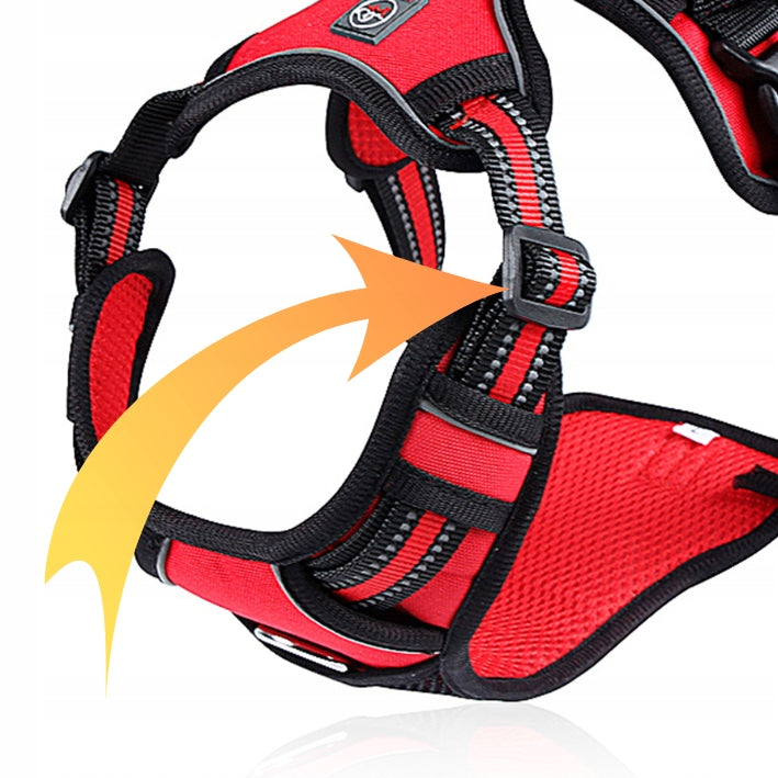 GUARD PRESSURE-FREE HARNESS for dog ELITE XL red Dog size big dog