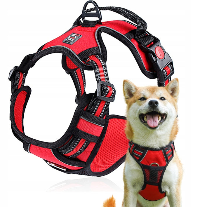 GUARD PRESSURE-FREE HARNESS for dog ELITE XL red