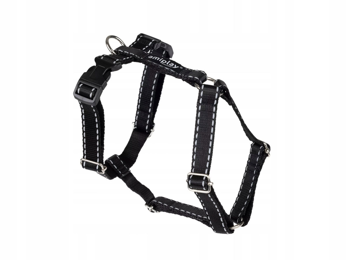 GUARD REFLECTIVE HARNESS AMIPLAY L BLACK FOR DOG