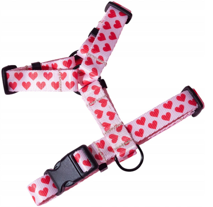 GUARD WALKING HARNESS ADJUSTABLE FOR BIG DOG HEART tape 2,5cm size L
