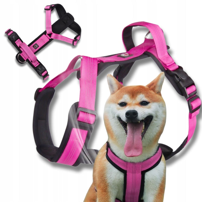 GUARD dog harness adjustable pressure-free CAPRI FUCHSIA size L