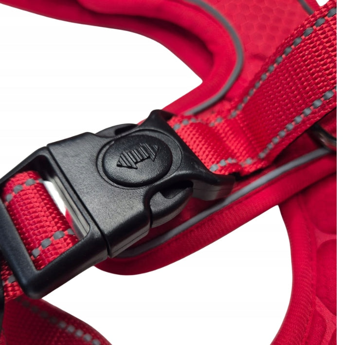 GUARD dog walking harness pressure-free comfortable COMO red M Size M