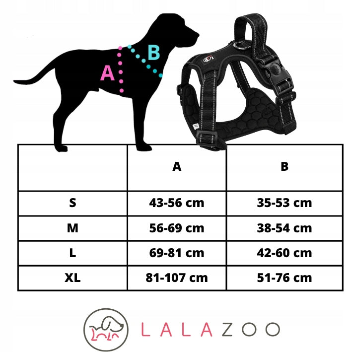 GUARD dog walking harness pressure-free comfortable COMO red M Trade name Como szelki dla psa red M Lalazoo