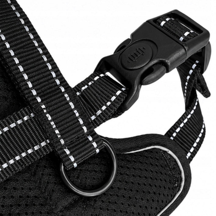 GUARD pressure-free dog harness lightweight comfortable SOLID black M Color black