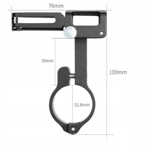 GUB P10 360° aluminium bicycle holder for 55 – 100mm (ZR67) Manufacturer code ZR67