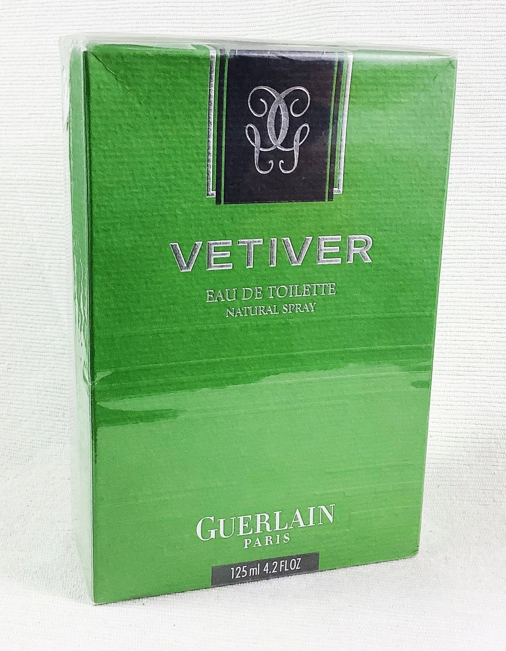 GUERLAIN VETIVER 125 ML EAU DE TOILETTE OLDER VERSION UNIQUE Packaging status original