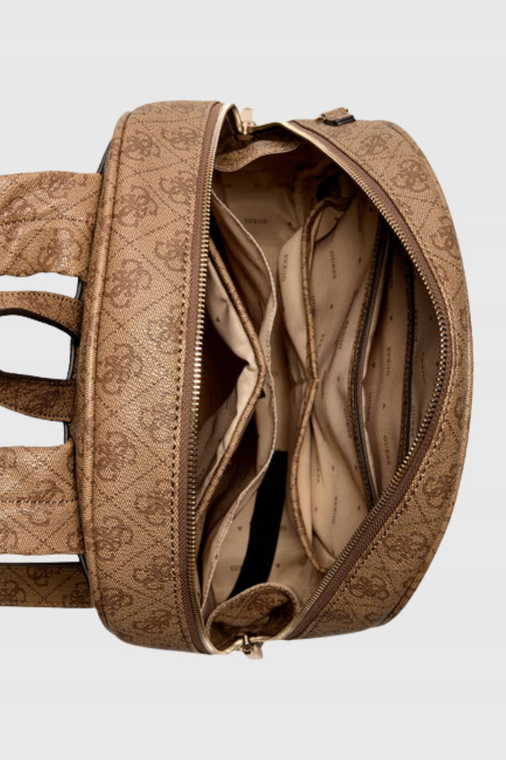 GUESS Beige Power Play Women's Backpack Dimensions large (A4 size)