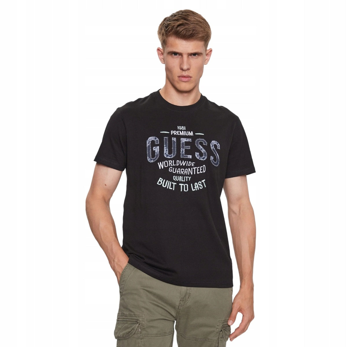 Guess T-Shirt für Herren, schwarz 