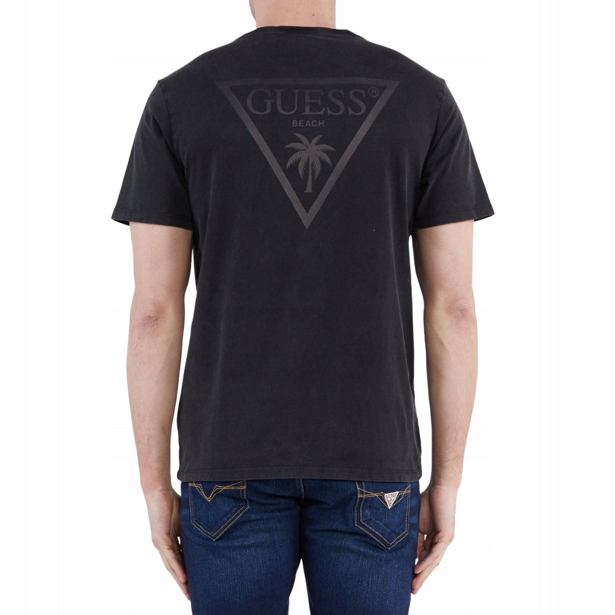 Guess T-Shirt für Herren 79100, schwarz 