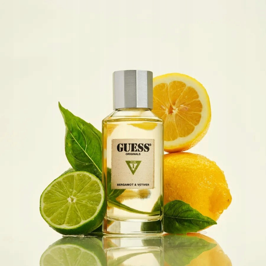GUESS Originals Type 1 Bergamot & Vetiver EDP 100ml Packaging volume 100 ml