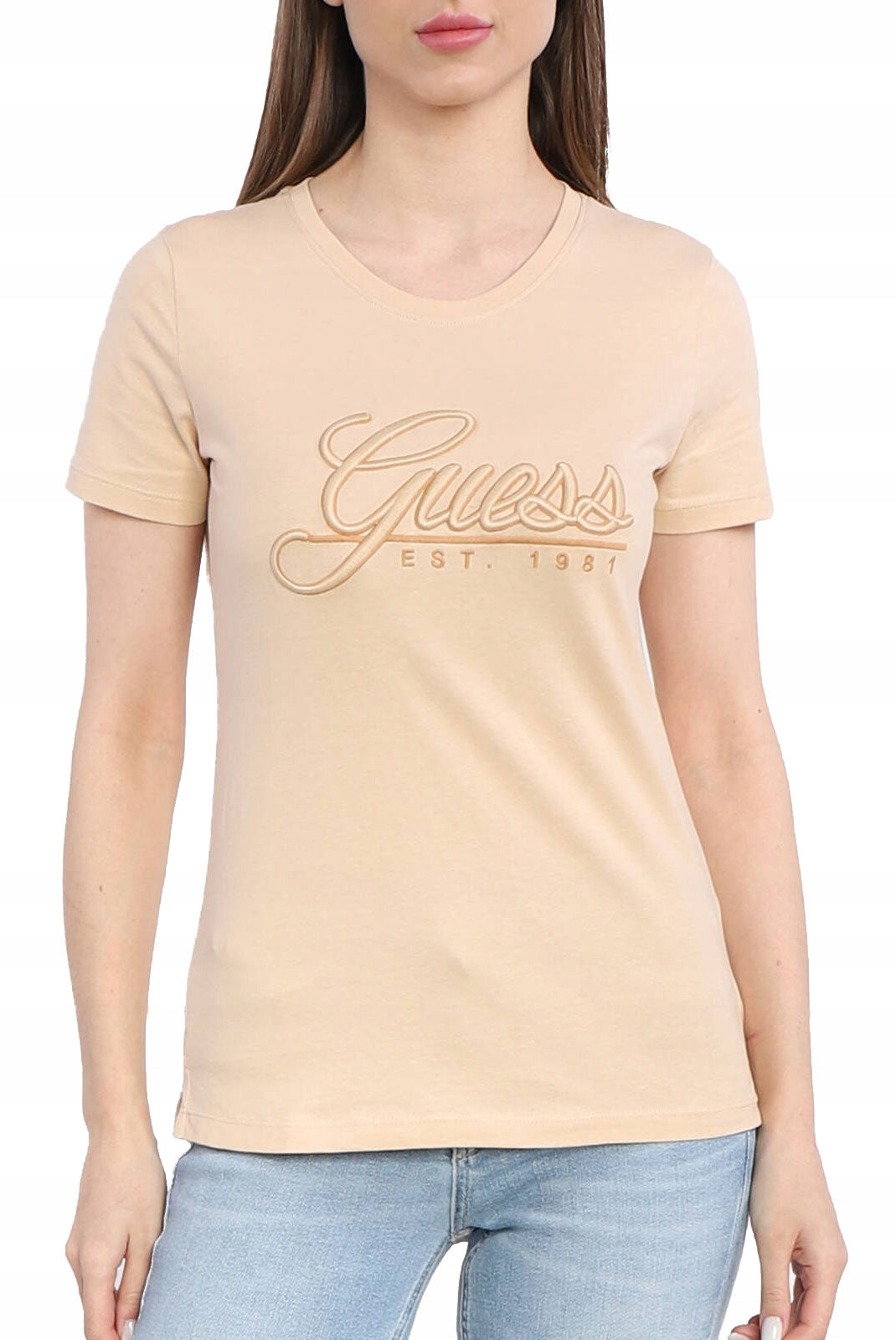 T-Shirt für Damen Guess, rosa 