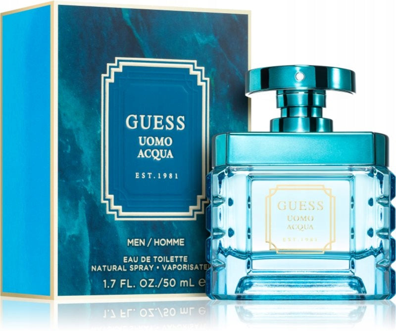 GUESS UOMO ACQUA EAU DE TOILETTE 50ML FOR MEN