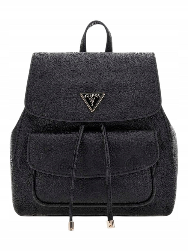 GUESS WOMEN'S BACKPACK CRESIDIA II SML FLAP HWPD98 88310 BLACK