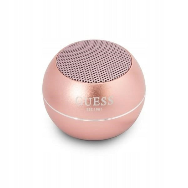 GUESS wireless speaker Bluetooth 5 Speaker mini aluminum work up to 4h Color pink