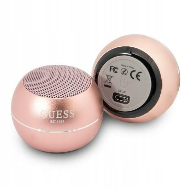 GUESS wireless speaker Bluetooth 5 Speaker mini aluminum work up to 4h