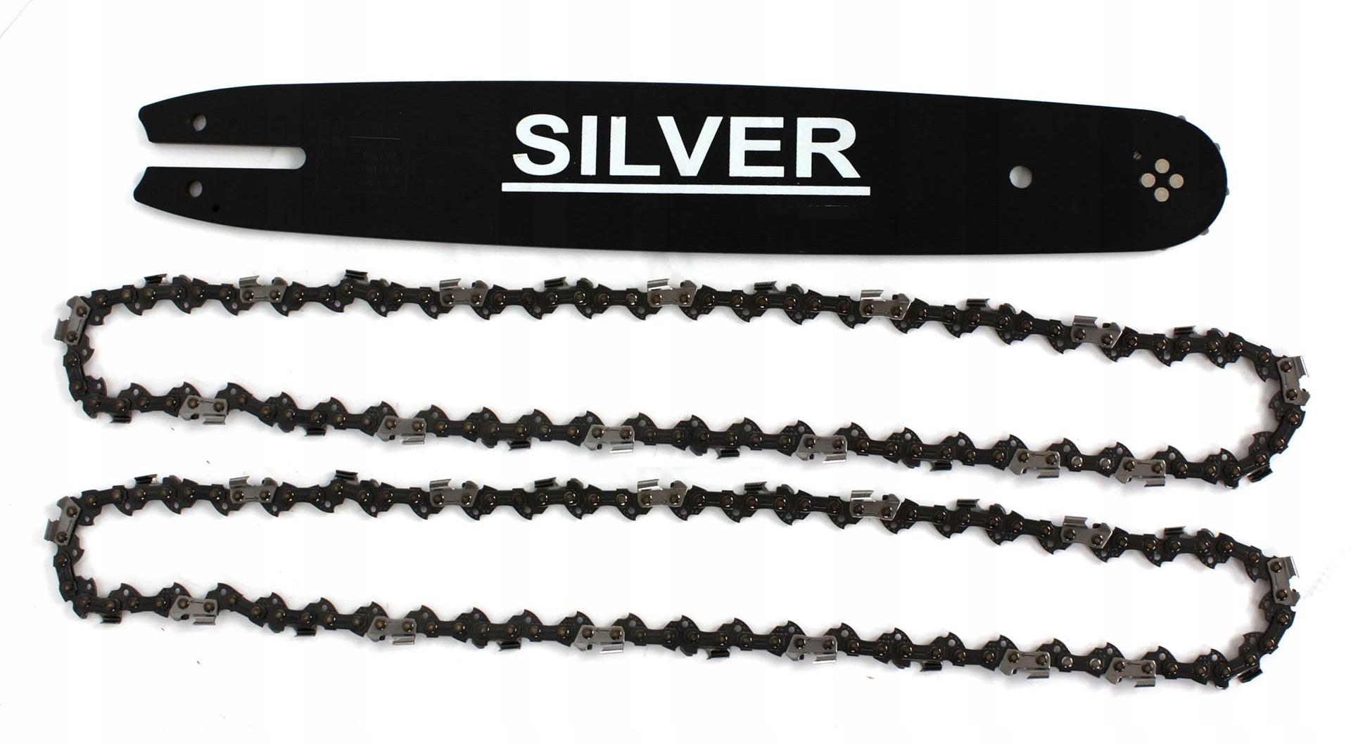 GUIDE 35 cm 3/8 1,3 50 LINKS FOR SAW + 2 CHAINS Brand Silver