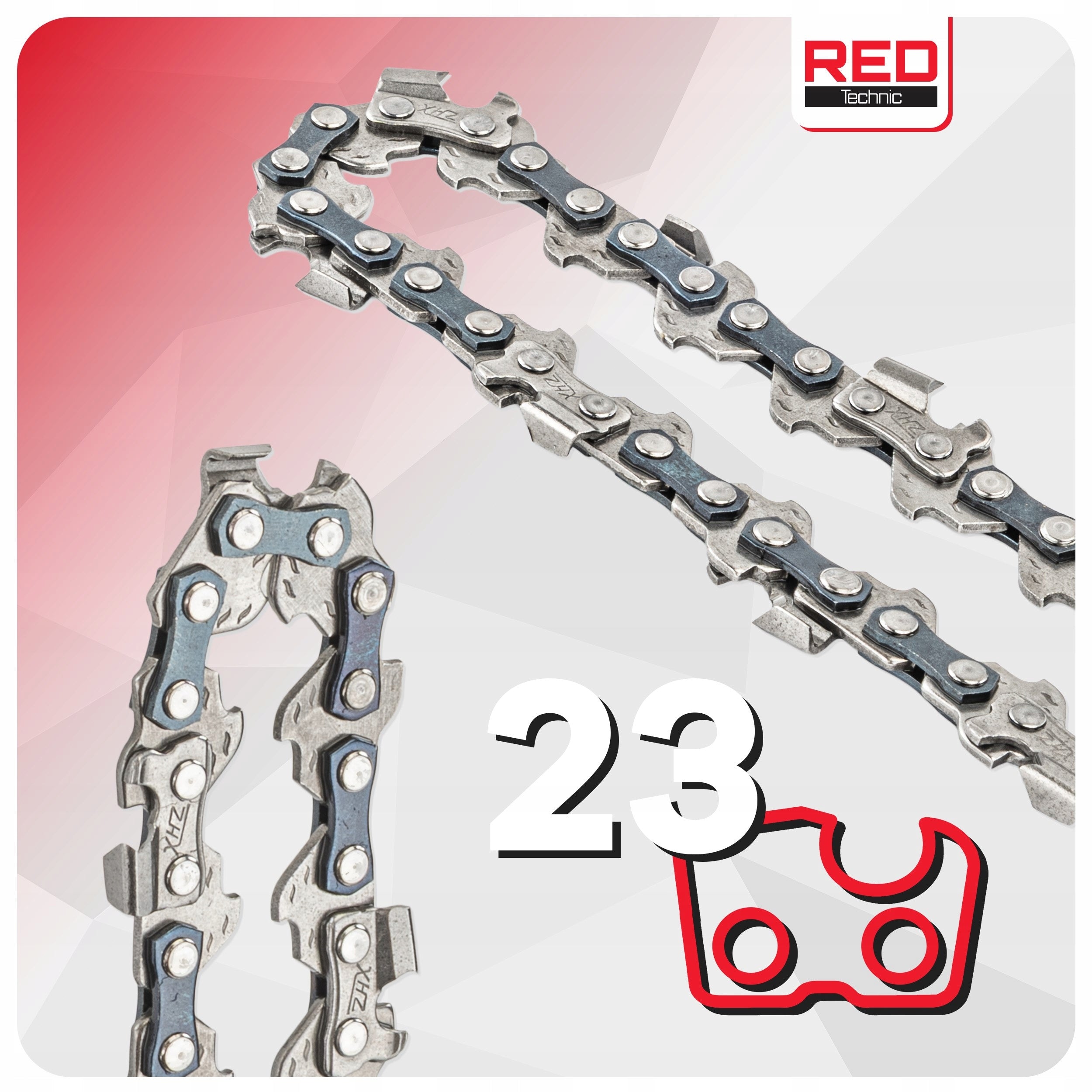 GUIDE FOR CORDLESS SAW 20CM 8" + 2X CHAIN 1,4" 0.043 Guide type chain guide