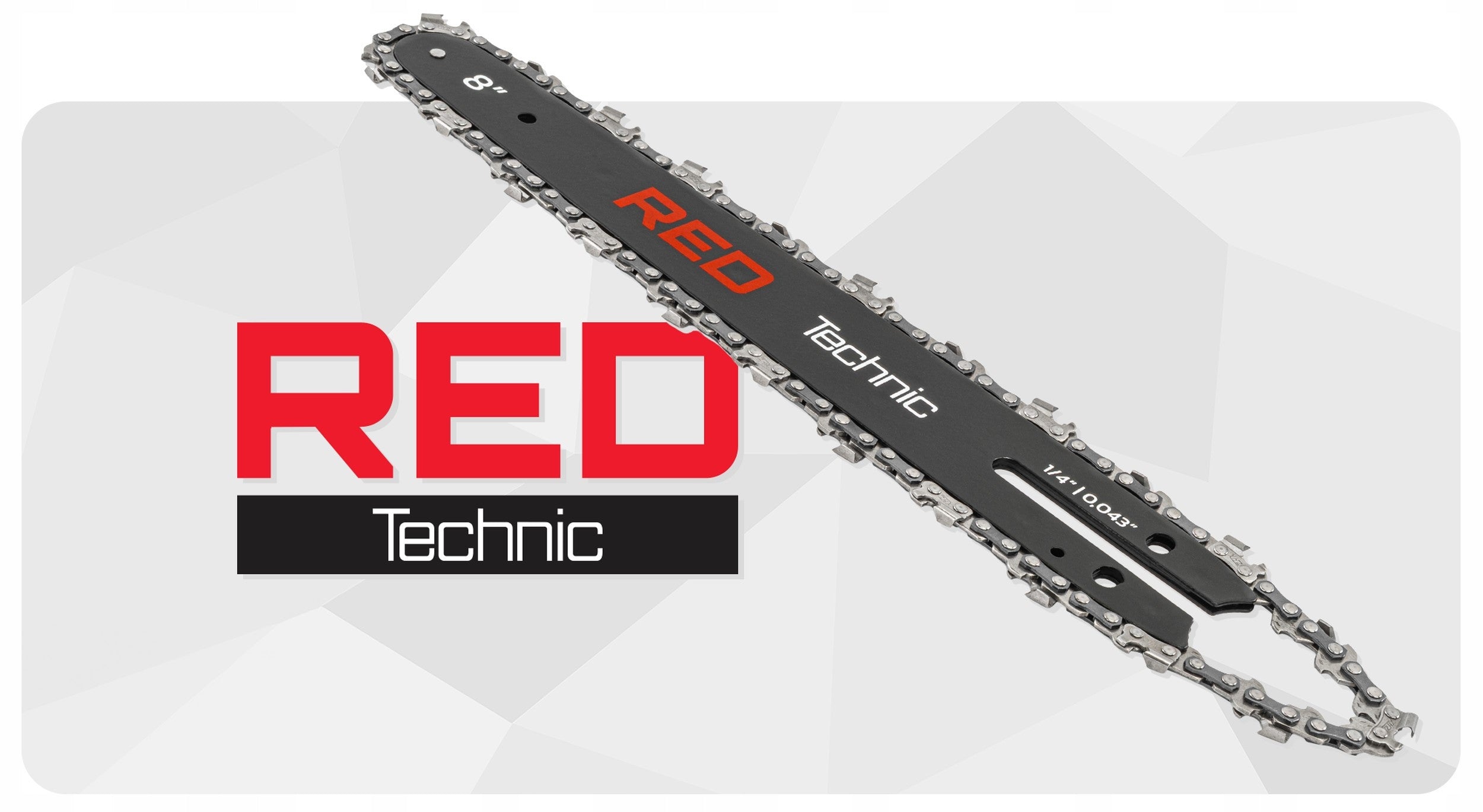 GUIDE FOR CORDLESS SAW 20CM 8" + 2X CHAIN 1,4" 0.043 Packaging status original