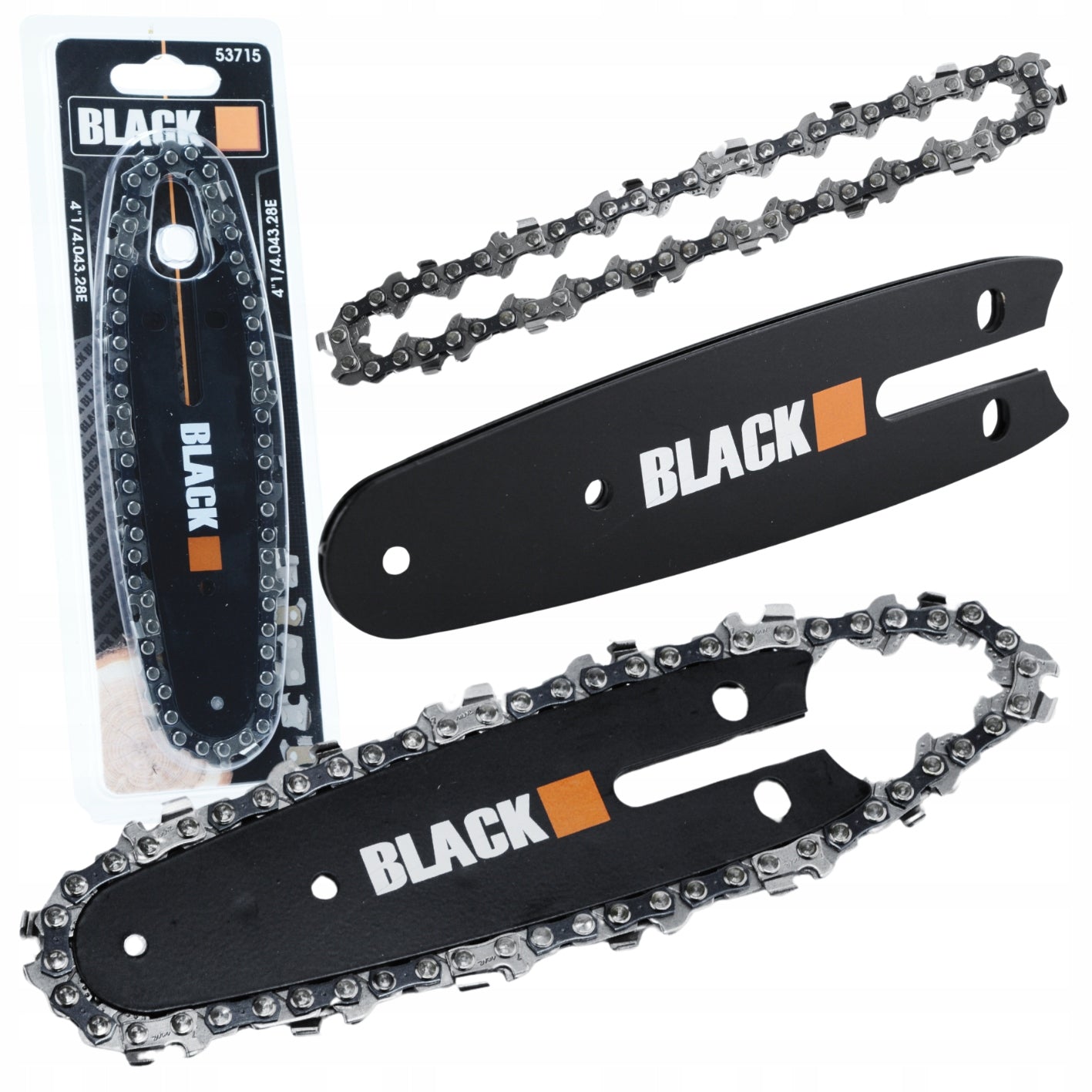GUIDE FOR CORDLESS SAW MINI CHAINSAW +CHAIN 4" BLACK