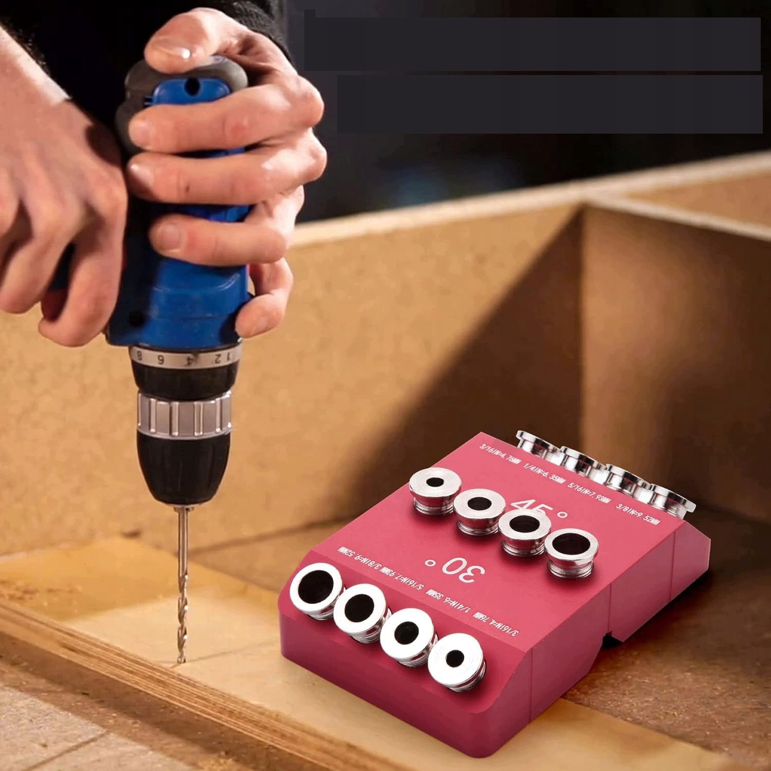GUIDE FOR DRILLING AT AN ANGLE OF 30 45 90 DEGREES STRAIGHT DRILLING TEMPLATE Manufacturer code ndsio