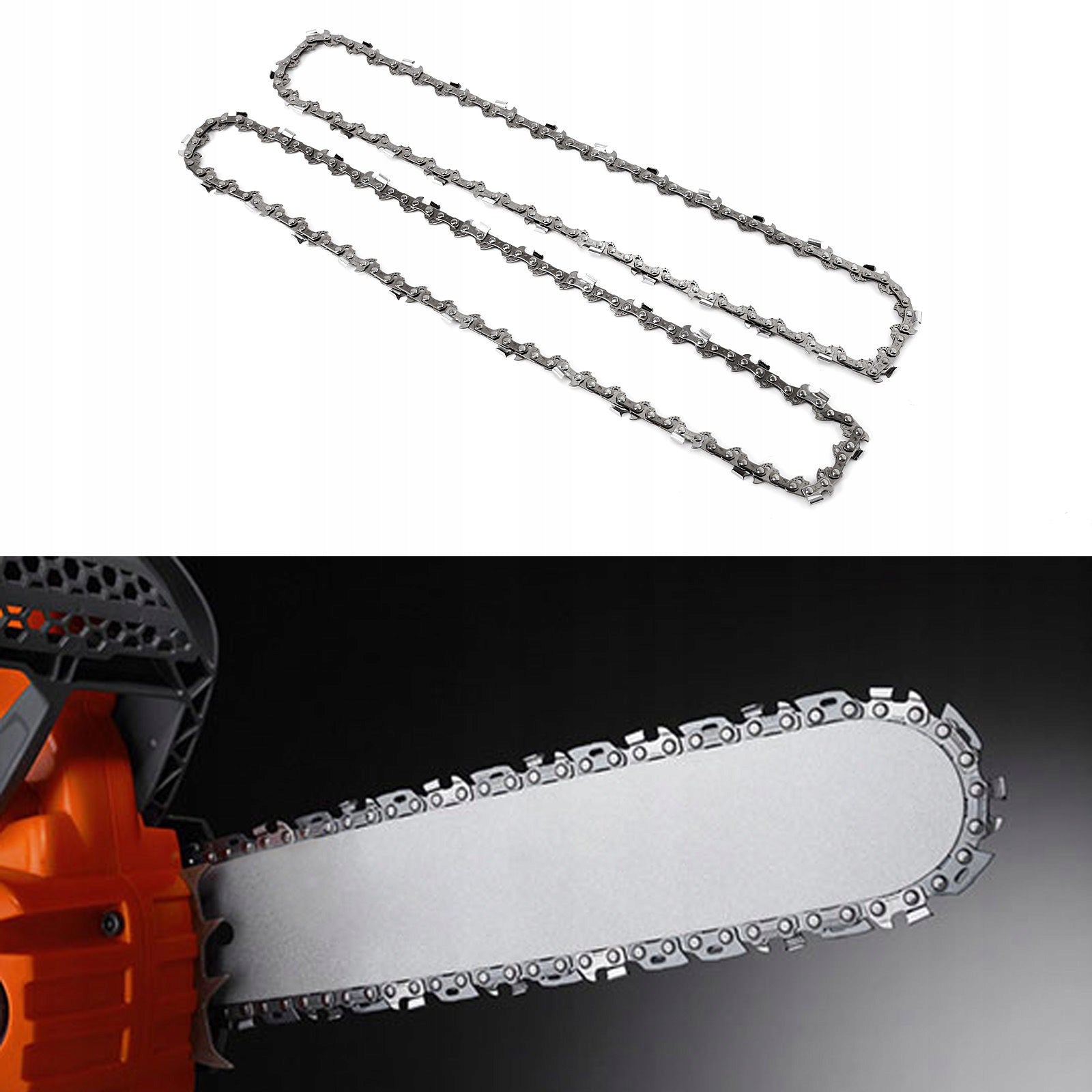 GUIDE FOR SAW + 2 PCS CHAIN 35 CM 3/8 52 LINKS Guide type chain guide