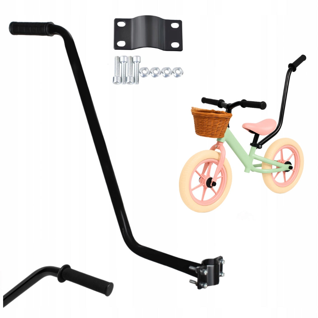 GUIDE HOLDER FOR LEARNING TO RIDE A BIKE STICK PUSHER HANDLE FOR A BIKE