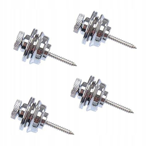 GUITAR STRAP LOCK METAL CRUMBED GUITAR SAFETY 4 PACK Brand no brand