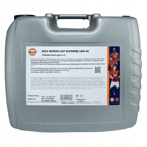 GULF SUPERFLEET SUPREME 10W40 20L