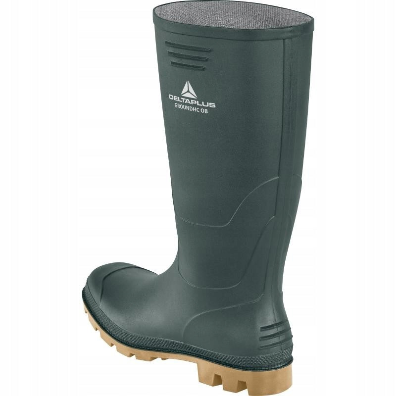 Gummistiefel Groundhc OB SRA, Grün/Beige 46, Delta Plus 891158366 