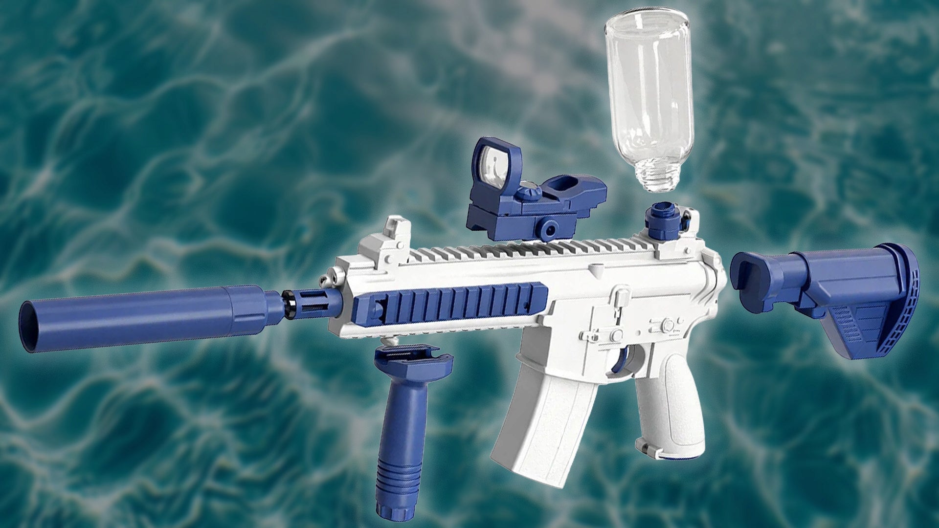 GUN ELECTRIC WATER RIFLE M416 AUTOMATIC TOY FOR CHILDREN USB Kind water gun