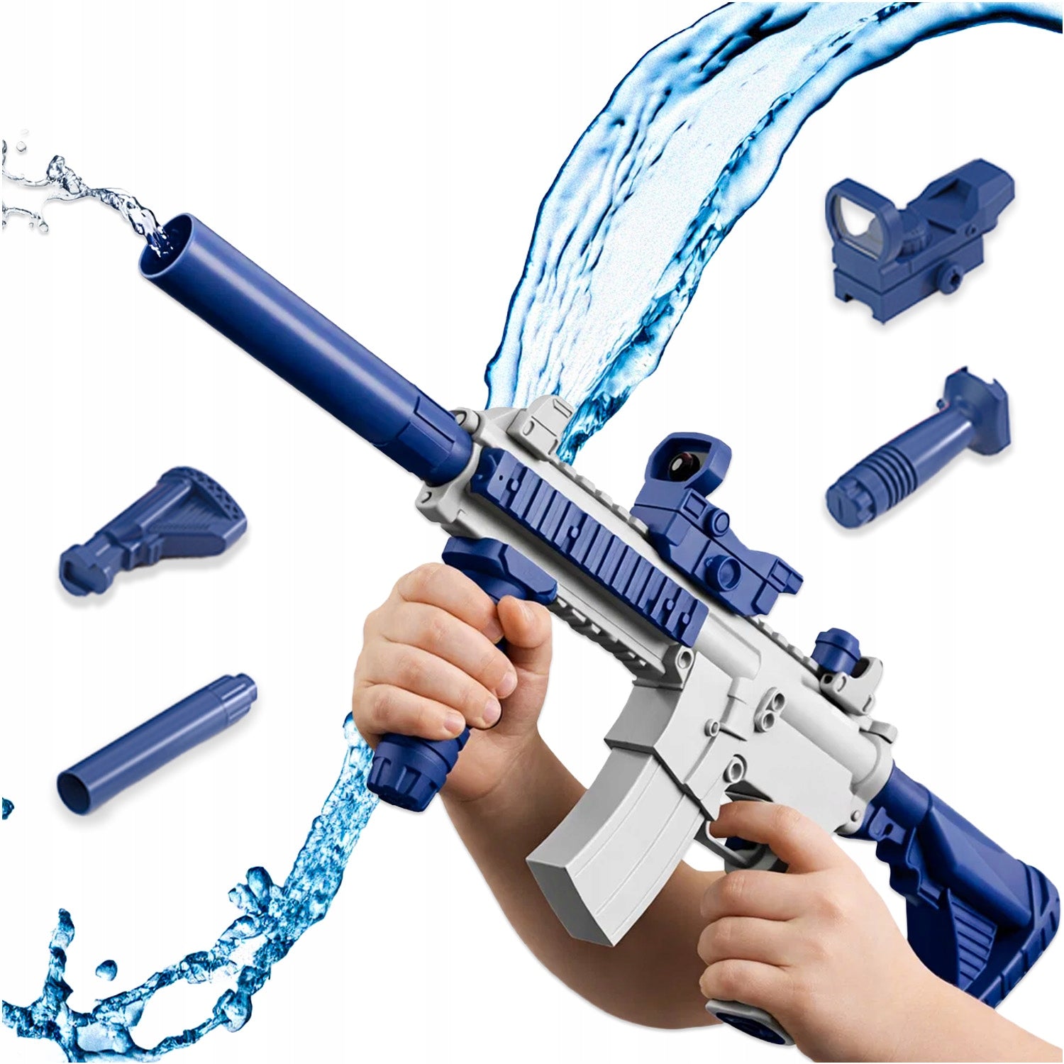 GUN ELECTRIC WATER RIFLE M416 AUTOMATIC TOY FOR CHILDREN USB